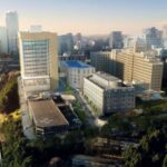 An early drafted rendering of Harborview's new medical tower