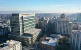 Harborview campus aerial view from the north